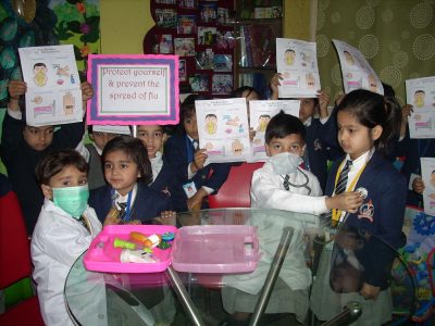 School Clinic Activity by Aryan Public School students