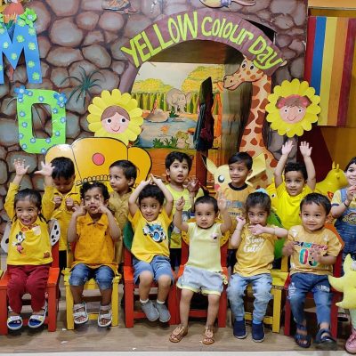 Yellow color day at Aryan Kids World